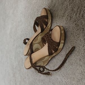 Coach Vintage Arianna Corded Espradrille,Size 8